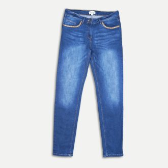   Blue Motion díszített női skinny farmer – kék, 42 / IT 46