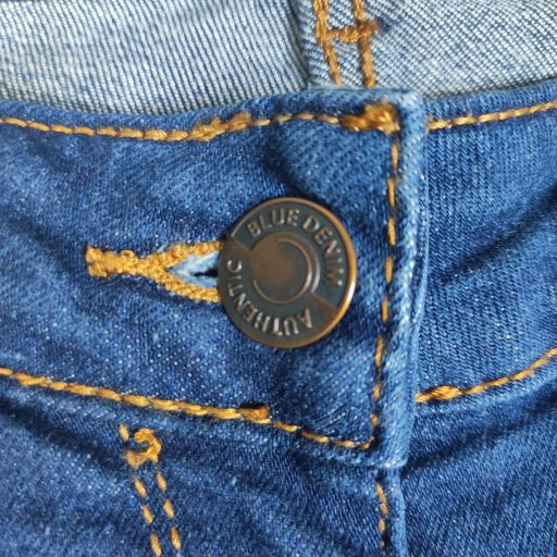 Blue Motion díszített női skinny farmer – kék, 42 / IT 46
